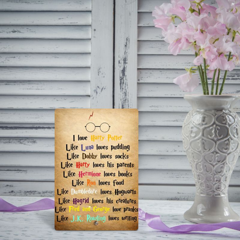 Acrylic Harry Potter Quote Printed Tabletop Frame Harry Potter Theme Return Gift Birthday Gift For Kids, Friends & Harry Potter Fans Bedroom, Living Room & Office Decor